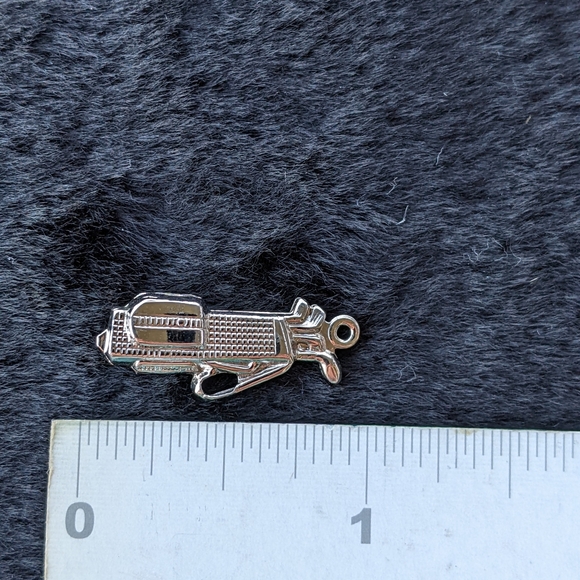 Golf Charm, Sterling Golf Bag, Golfing, pendant, Silver, .925, bracelet - Picture 4 of 6